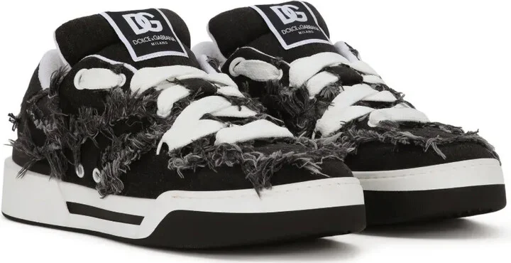 New Roma fray-trim sneakers - Image 2