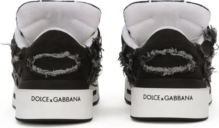 New Roma fray-trim sneakers - Image 3