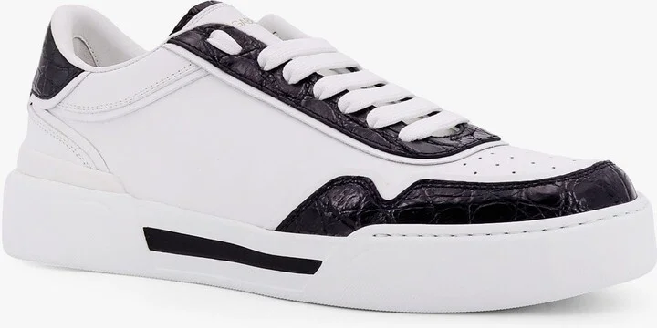 New Roma Leather Sneakers With Crocodile Details - Image 2