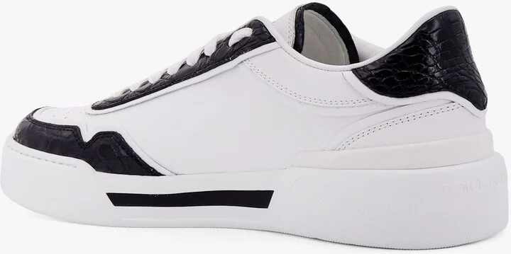 New Roma Leather Sneakers With Crocodile Details - Image 3