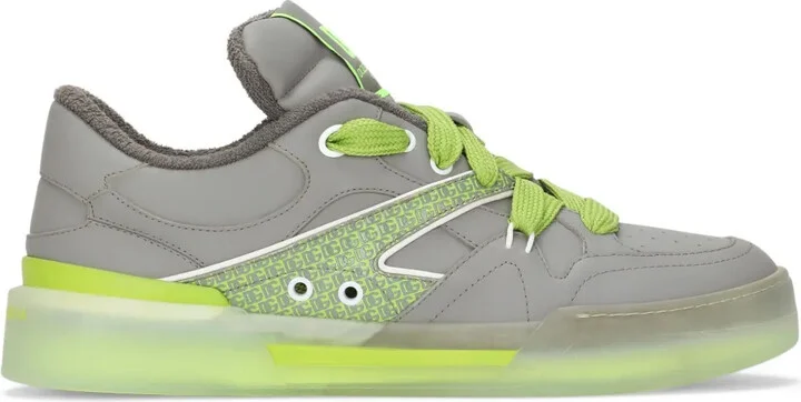 New Roma logo-patch low-top sneakers