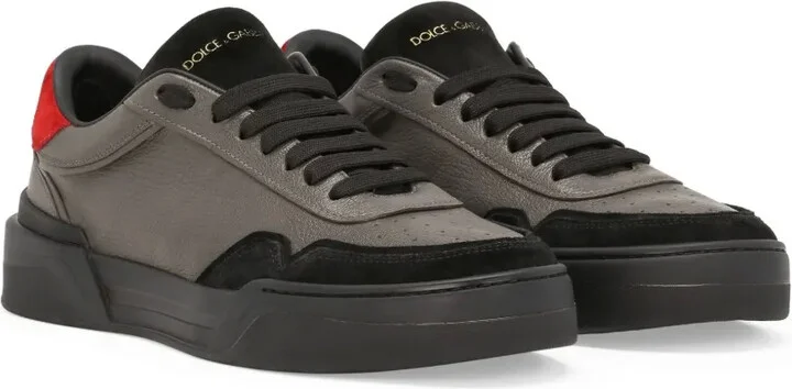 New Roma panelled leather sneakers - Image 2