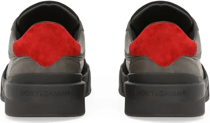 New Roma panelled leather sneakers - Image 3