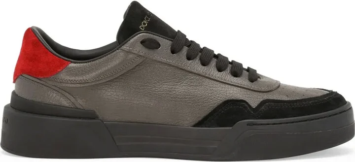 New Roma panelled leather sneakers
