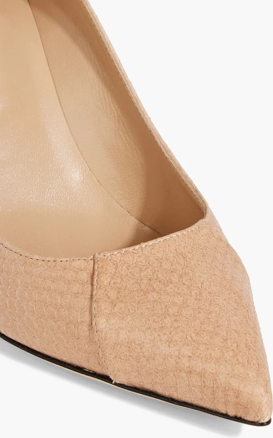 New Secret 75 snake-effect leather pumps - Image 4
