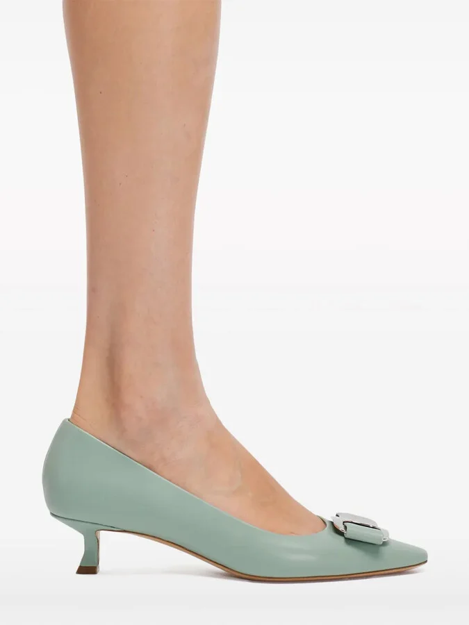 New Vara 40mm leather pumps - Image 5
