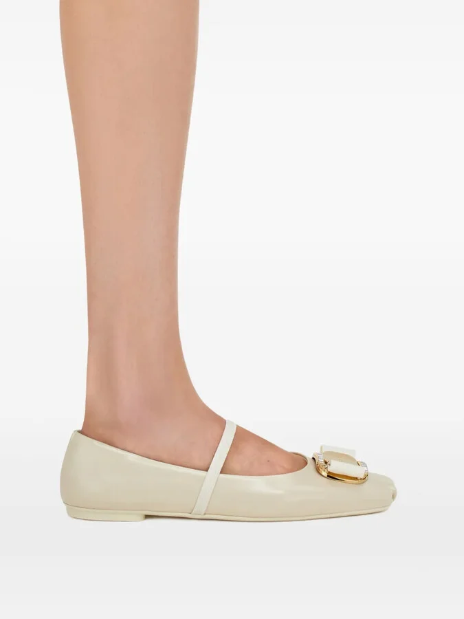 New Vara buckle-detail ballet flats - Image 5