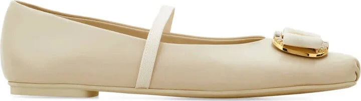 New Vara buckle-detail ballet flats