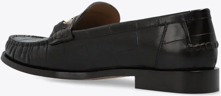 New Vara Chain Leather Loafers - Image 2