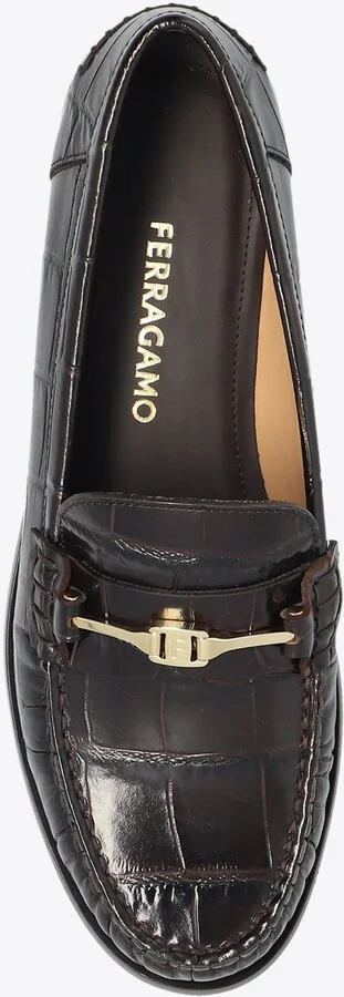 New Vara Chain Leather Loafers - Image 3