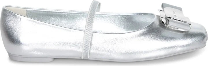 New Vara Silver Ballerina Shoes