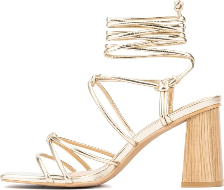New York & Company Bailey Women's Wooden Block Heel Sandals - Image 5