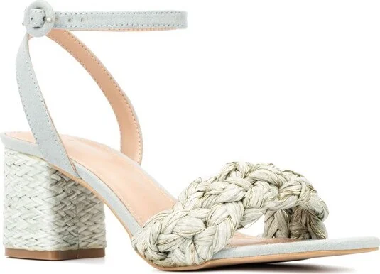 New York & Company Elissa Women's Braided Block Heels - , MINT