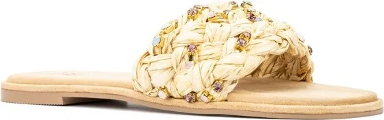 New York & Company Izzy Women's Gems Slides - , NATURAL