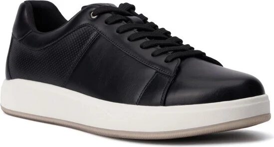 New York & Company Men's Brent Low Top Sneakers - , BLACK