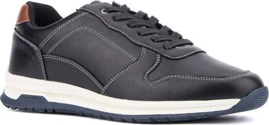 New York & Company Men's Haskel Low Top Sneakers - BLACK,