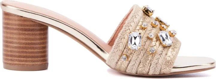 New York & Company Raquelle Women's Wood Heel Mule