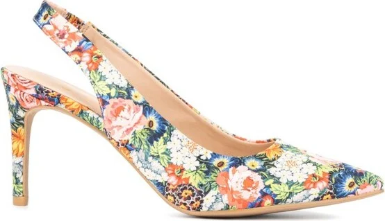 New York & Company Steph Women's Slingback Pumps - , BLUE - Image 3