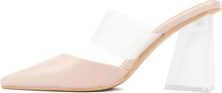 New York & Company Winifred Women's Strap Mule Heels - Image 4