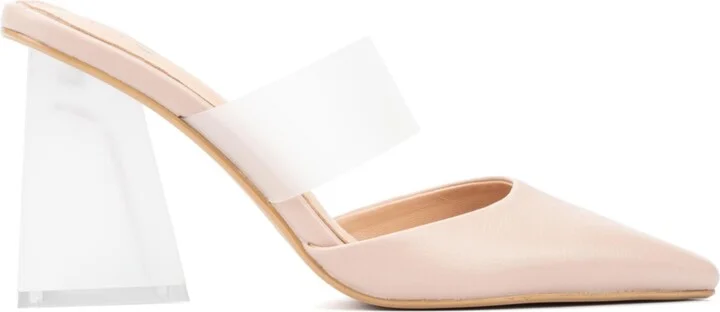 New York & Company Winifred Women's Strap Mule Heels - Image 5