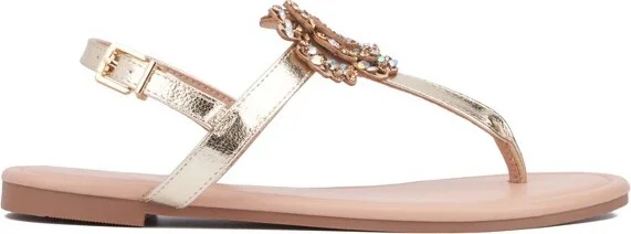 New York & Company Women's Ailis Flat Sandal - BLACK, - Image 3