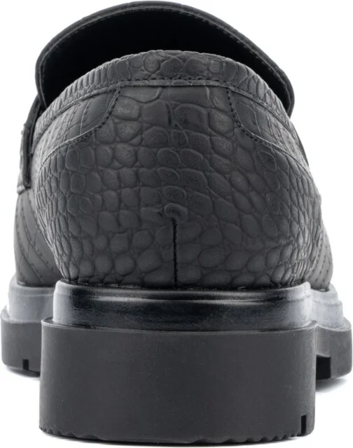 New York & Company Women's Alodie Chain Croc Embossed Loafers - Image 2