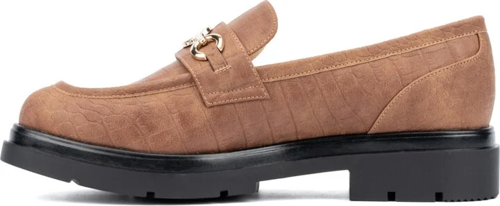 New York & Company Women's Alodie Chain Croc Embossed Loafers - Image 10
