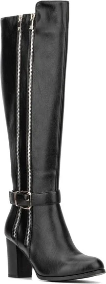 New York & Company Women's Andrina Tall Boot - 10, BLACK