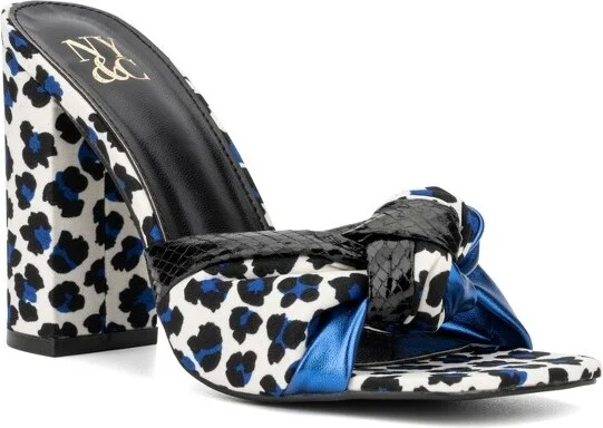 New York & Company Women's Anthi Heels - , BLUE MULTI