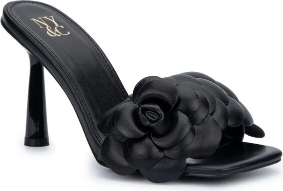 New York & Company Women's Chana Heel Slide - , PINK
