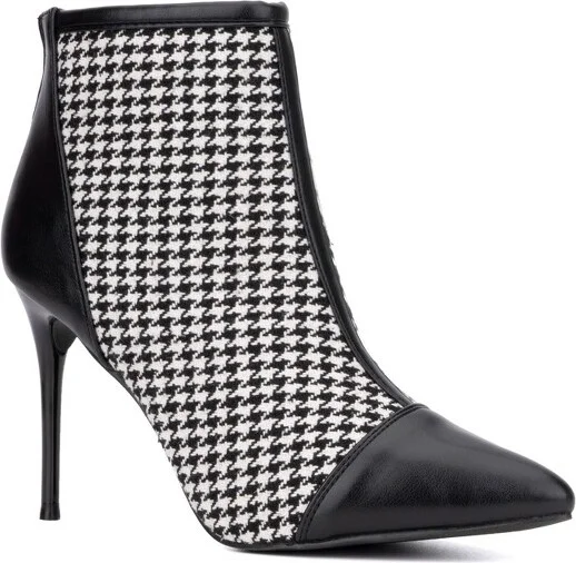 New York & Company Women's Charlie Bootie - , BLACK/WHITE