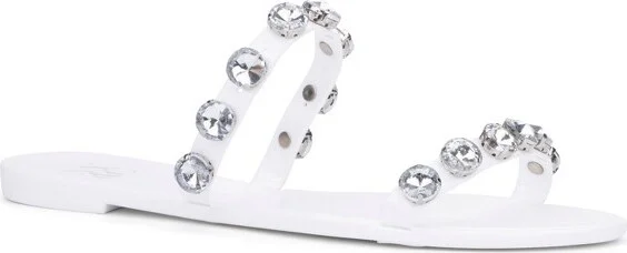 New York & Company Women's Chava Slides - , WHITE