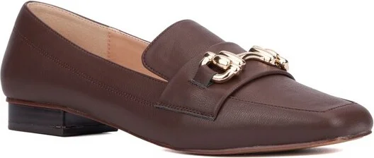 New York & Company Women's Damara Loafer Dress Shoe - , CHOCOLATE