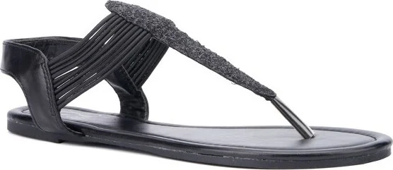 New York & Company Women's Freya Slides - , BLACK