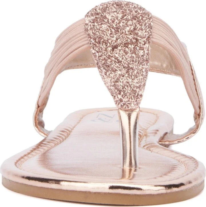 New York & Company Women's Freya T-Strap Gladiator Ankle Strap Sandals - Image 3