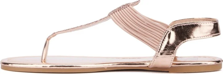 New York & Company Women's Freya T-Strap Gladiator Ankle Strap Sandals - Image 4
