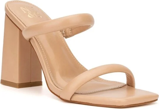 New York & Company Women's Galina Block Heels - , NUDE