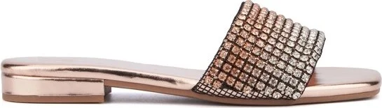 New York & Company Women's Gracie Flat Sandal - BLACK, - Image 3
