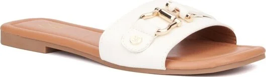 New York & Company Women's Isolde Sandal - , WHITE