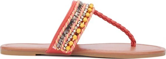 New York & Company Women's Joyce Flip Flop - , AQUA - Image 3