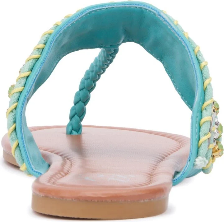 New York & Company Women's Joyce Thong Beaded Sandal - Image 2