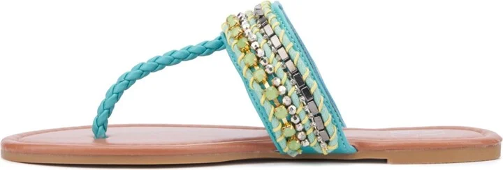New York & Company Women's Joyce Thong Beaded Sandal - Image 4