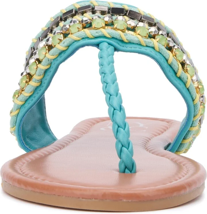 New York & Company Women's Joyce Thong Beaded Sandal - Image 5