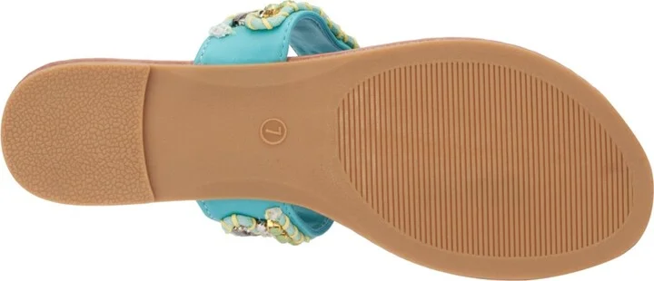 New York & Company Women's Joyce Thong Beaded Sandal - Image 6