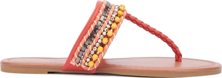 New York & Company Women's Joyce Thong Beaded Sandal - Image 10