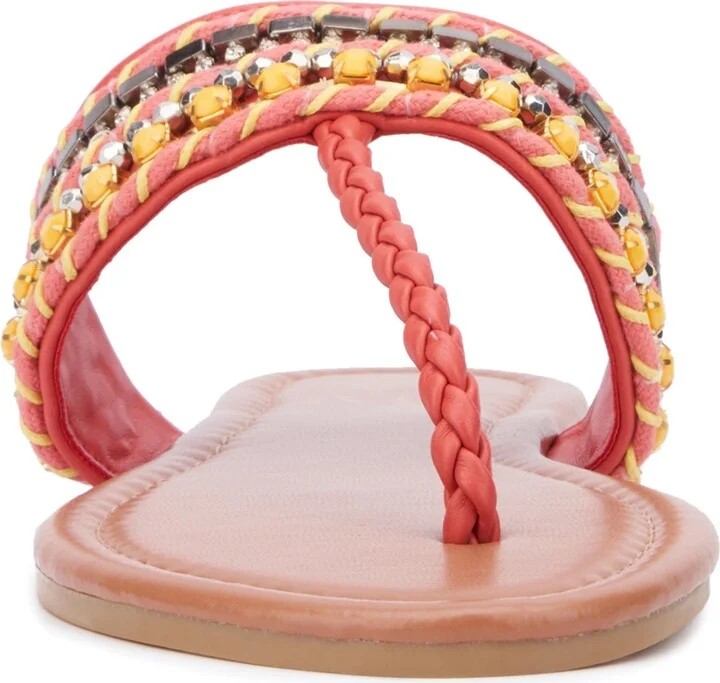 New York & Company Women's Joyce Thong Beaded Sandal - Image 11