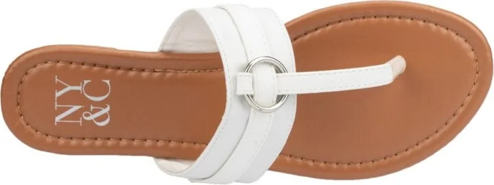 New York & Company Women's Julianna T-Strap Ring Sandal - Image 2