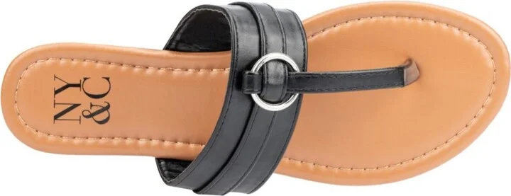New York & Company Women's Julianna T-Strap Ring Sandal - Image 7