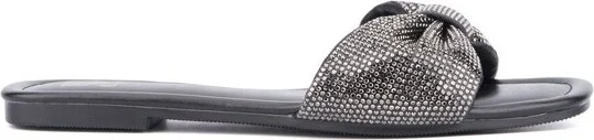 New York & Company Women's Karli Flat Sandal - BLACK, - Image 2