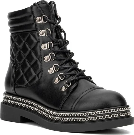 New York & Company Women's Katelynn Bootie - 6, BLACK